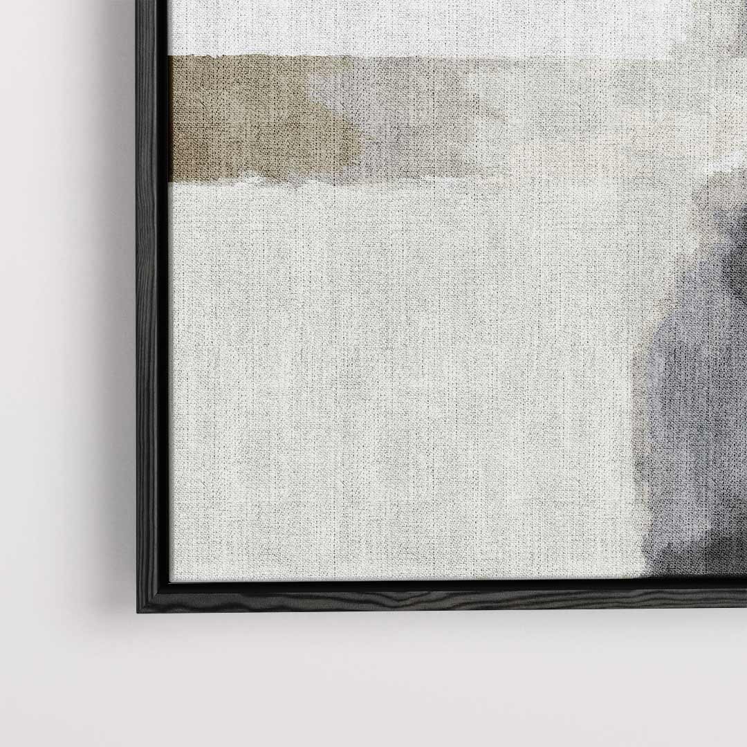 Moderne Abstractie in Grijs Kunstwerk-canvas-dibond-plexiglas-wanddecoratie-WallArtistic