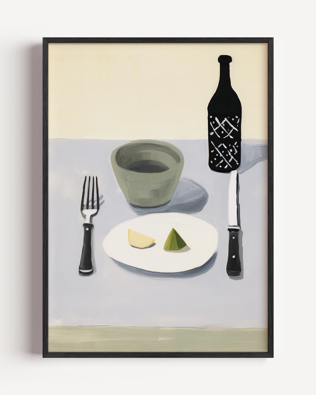 Stijlvolle Minimalistische Tafereel Poster-WallArtistic