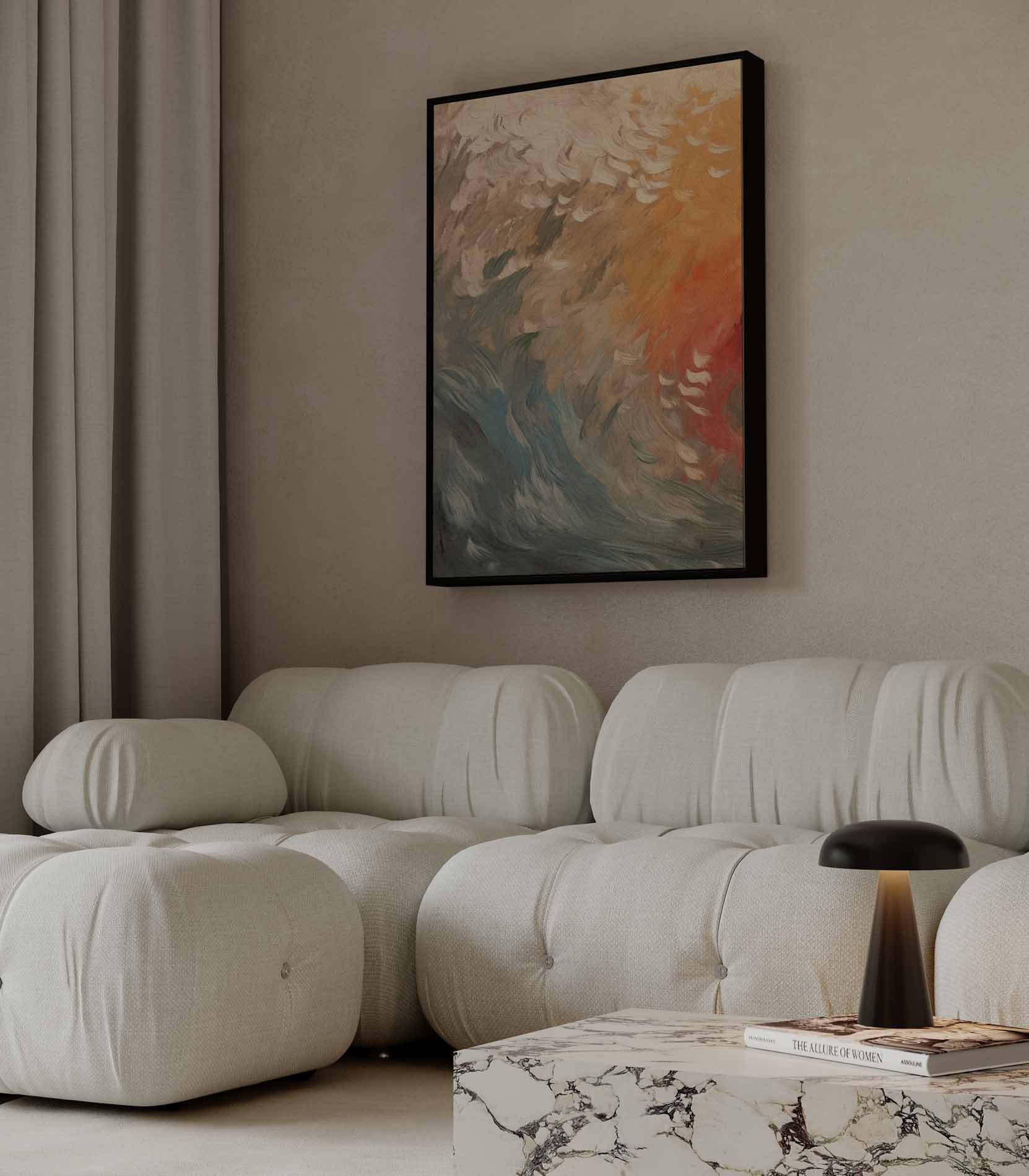 Vloed van Kleuren Kunstwerk-canvas-dibond-plexiglas-wanddecoratie-WallArtistic
