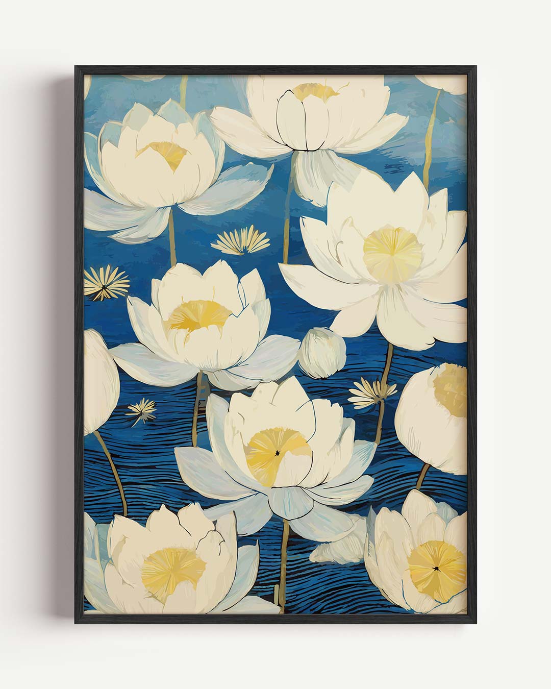 Dromerige Lotusbloem Poster-WallArtistic