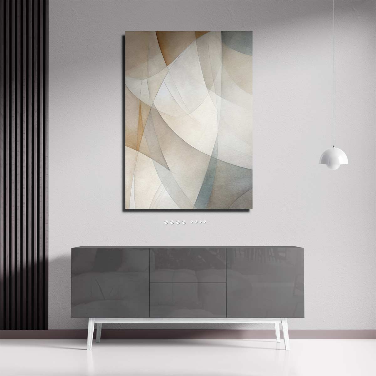 Harmonische Abstractie in Aardetinten Kunstwerk-canvas-dibond-plexiglas-wanddecoratie-WallArtistic