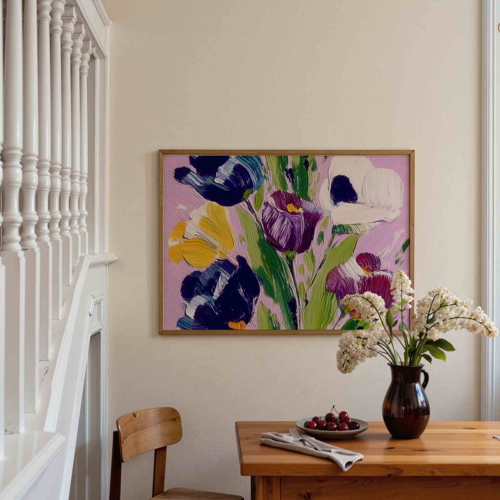 Bloemen in levendige kleuren Poster