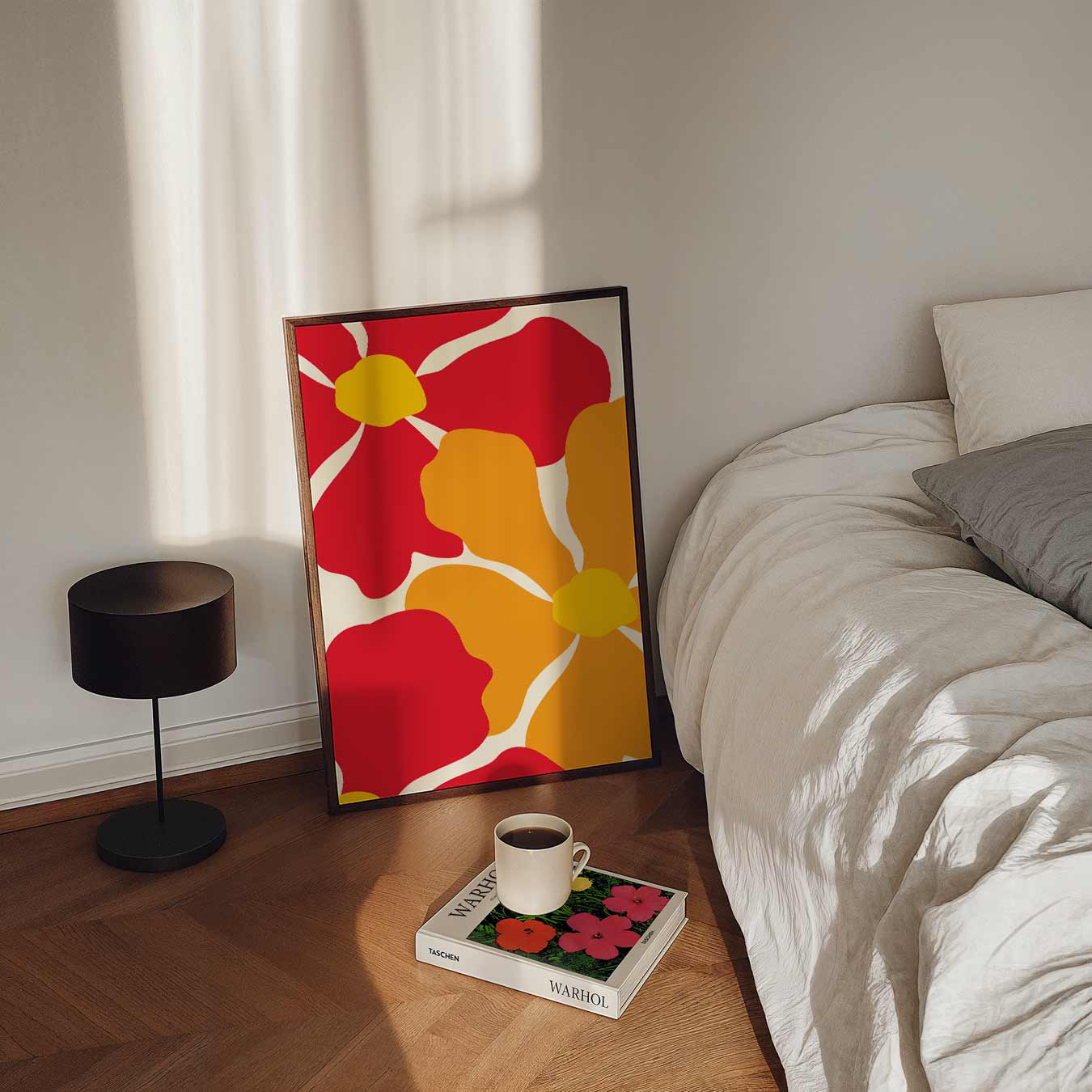 Bloemenpracht Kleurrijke Poster-WallArtistic