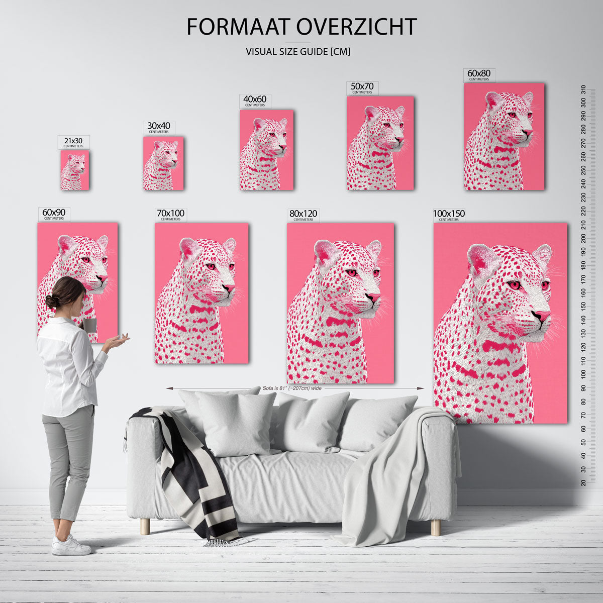 Roze luipaard Poster