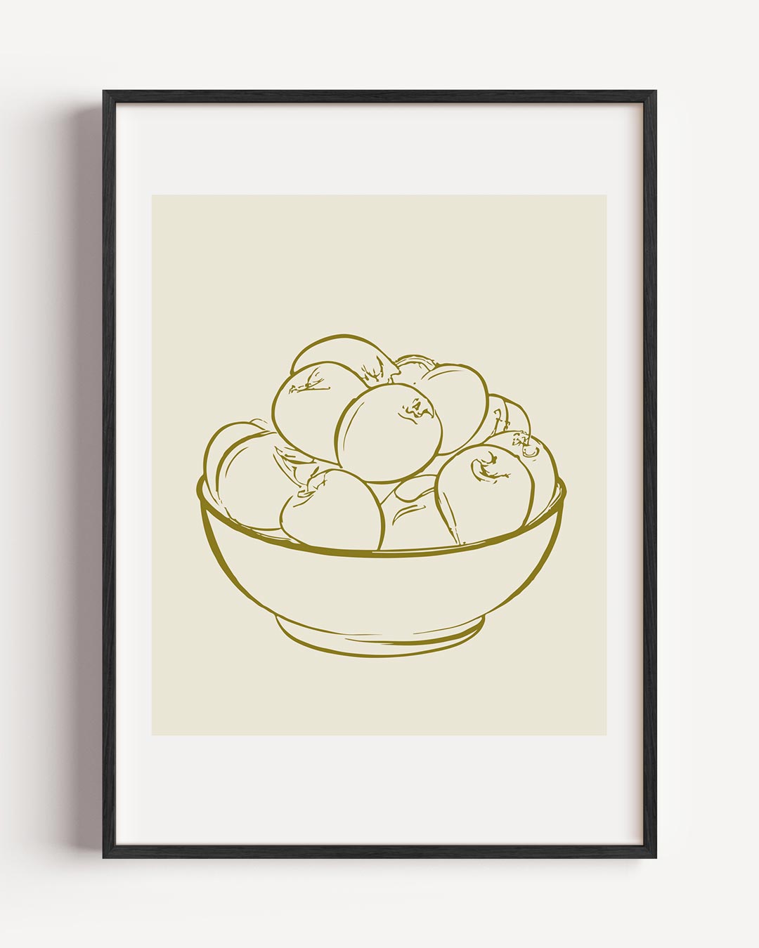 Stijlvolle Appel Illustratie Poster-WallArtistic