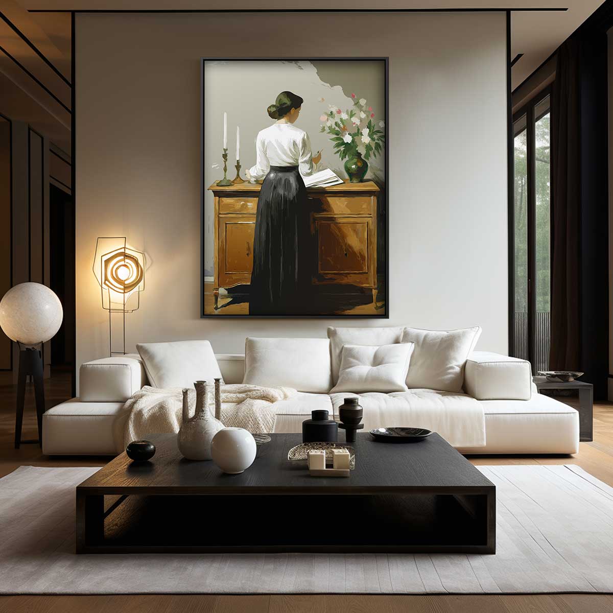 Geschetste Elegantie Kunstwerk-canvas-dibond-plexiglas-wanddecoratie-WallArtistic