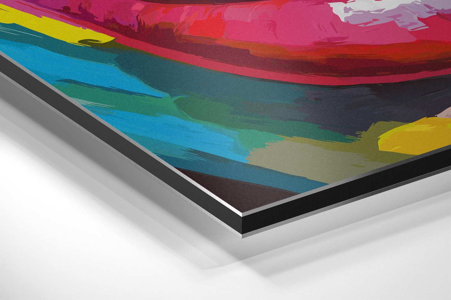 Kleurrijke Macaron Smaakexplosie Kunstwerk-canvas-dibond-plexiglas-wanddecoratie-WallArtistic