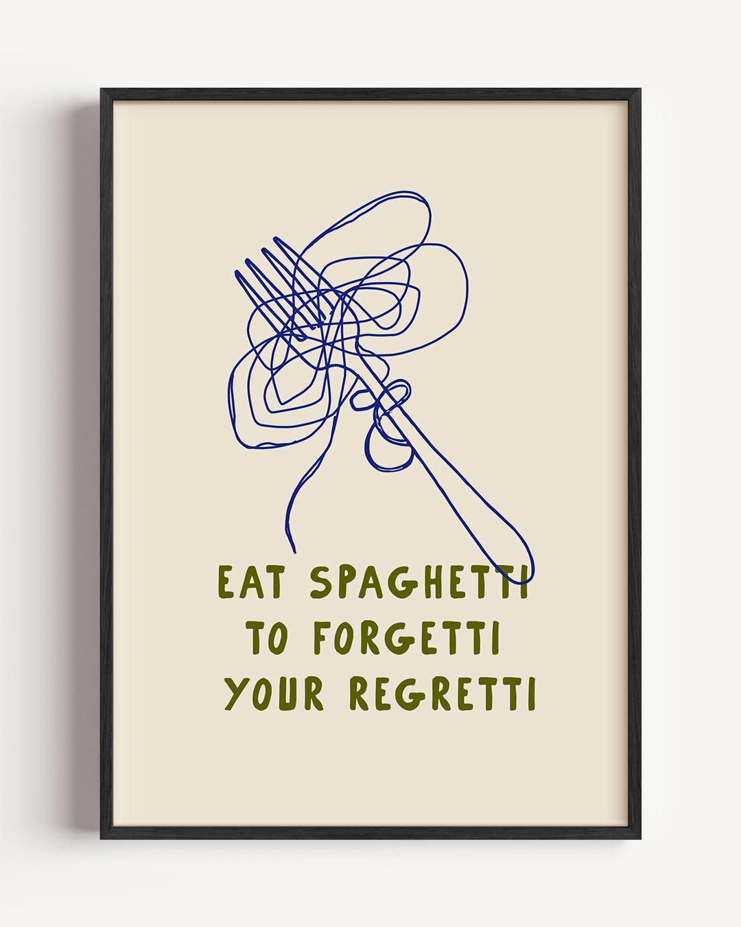 Spaghetti & Forgetti Poster-WallArtistic