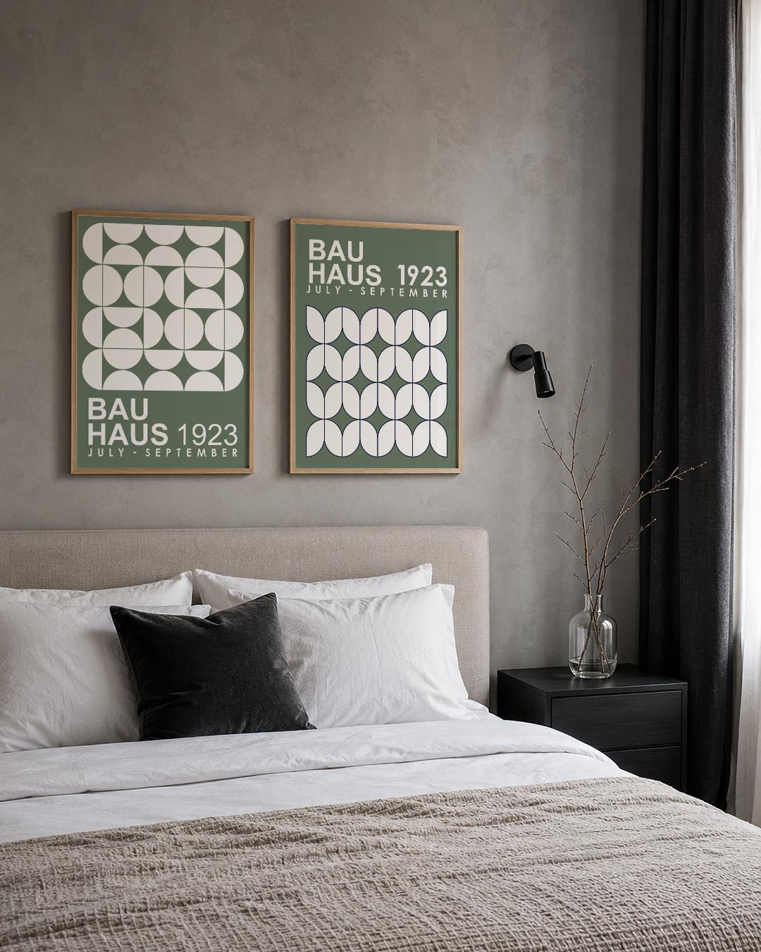 Cirkelpatroon en tekst Posterset