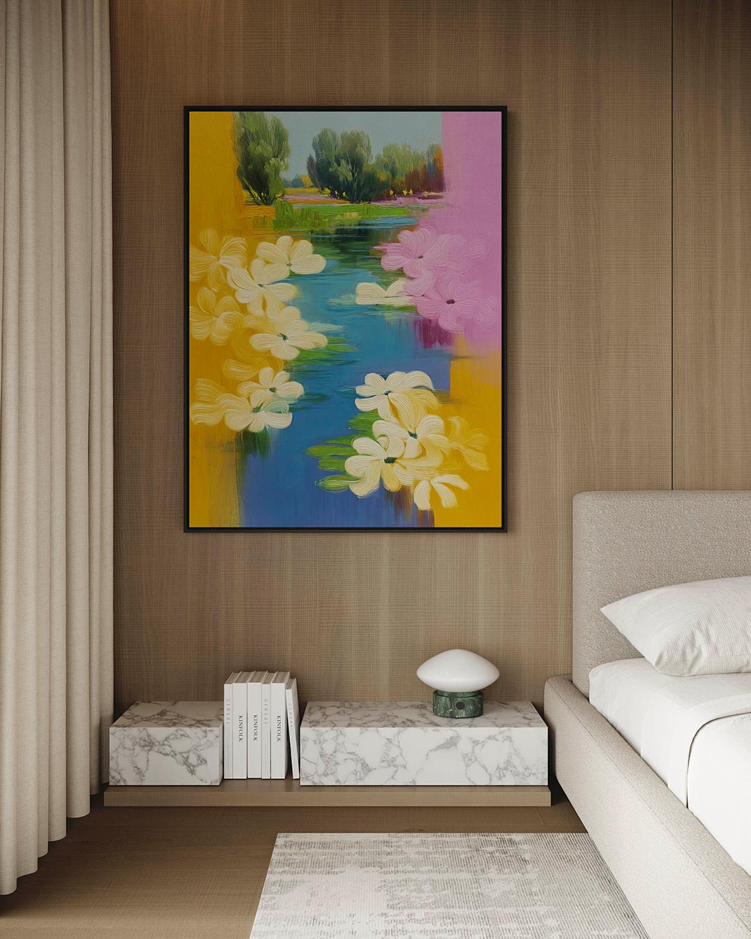Bloemenlandschap Kunstwerk