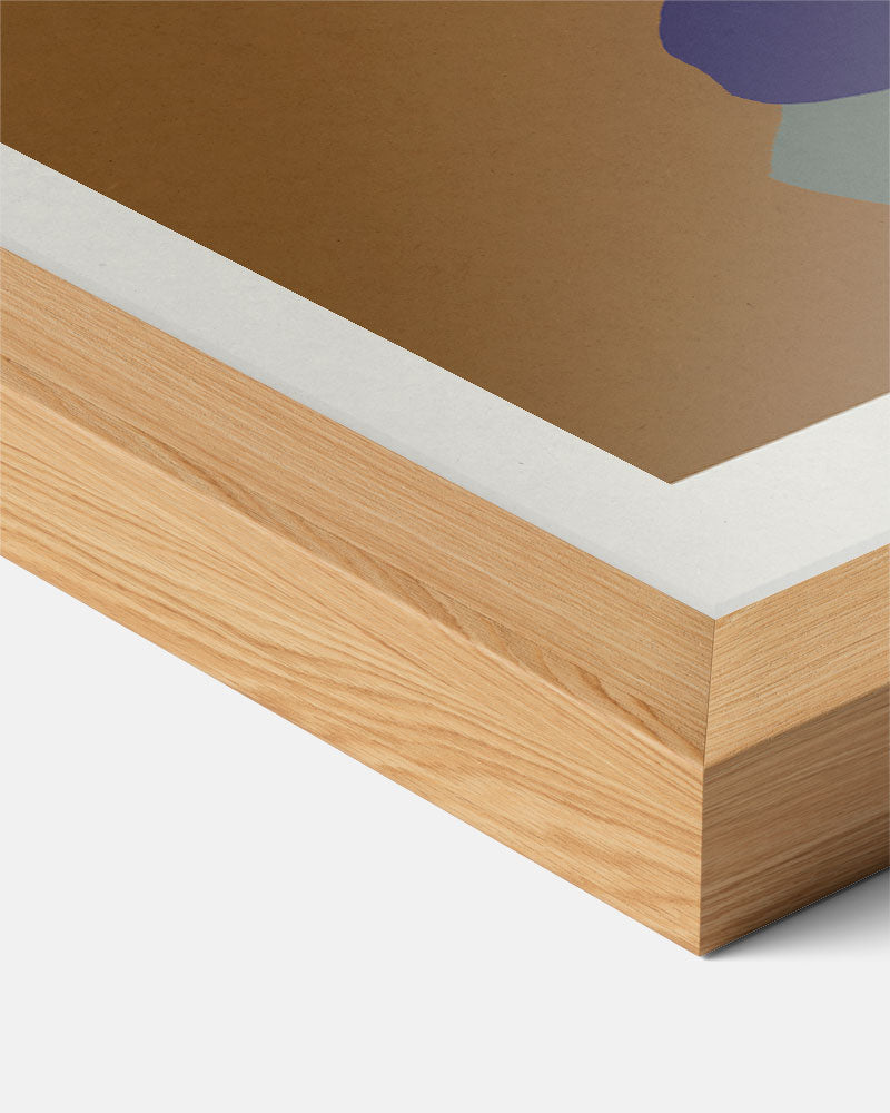 Abstracte Aardetinten Kunstposter-WallArtistic