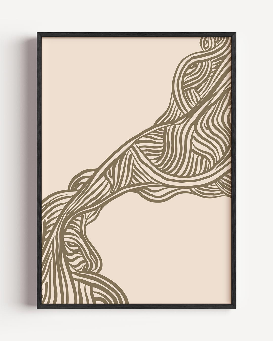 Organische Lijnen Poster-WallArtistic