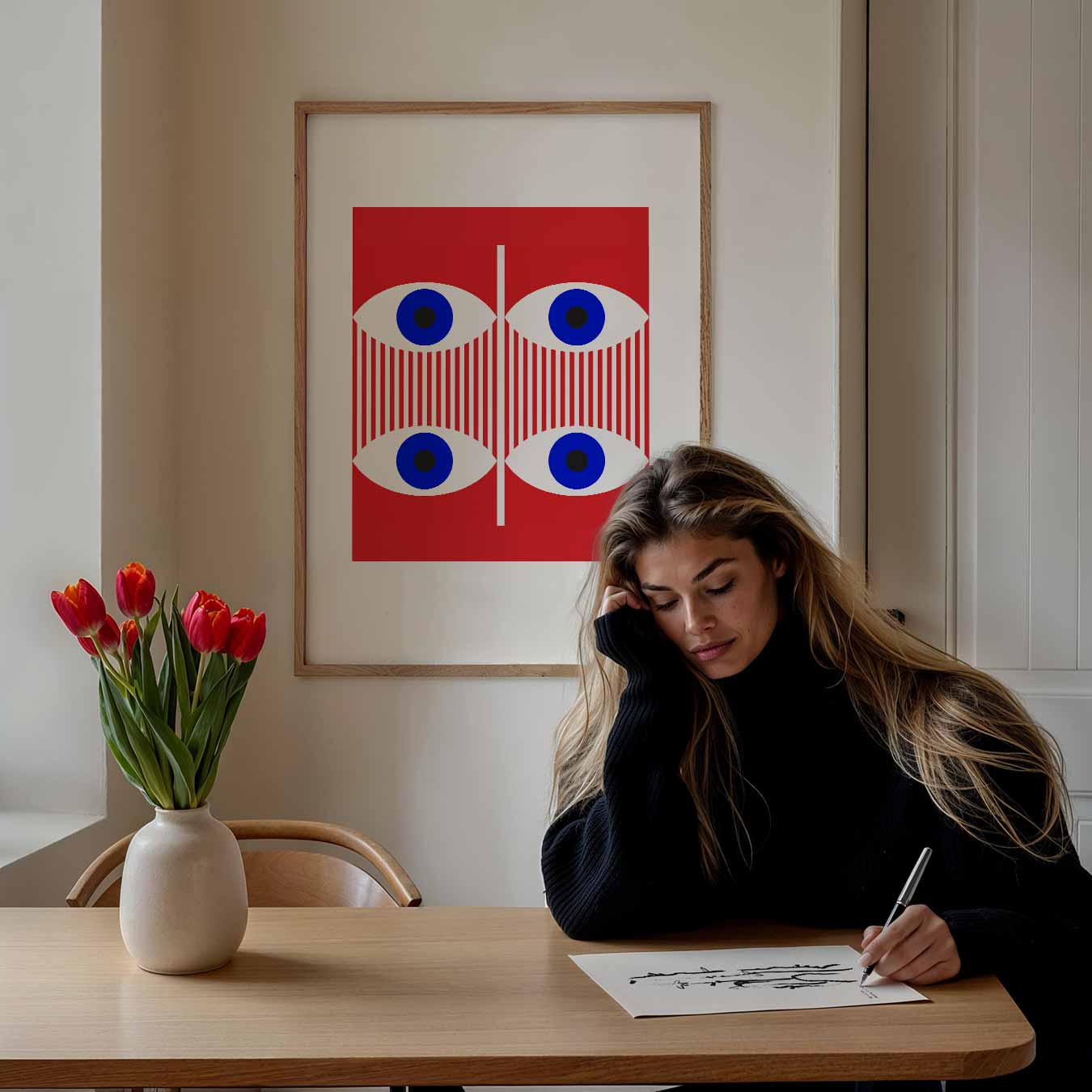 Oogverblindende Abstracte Kunstposter-WallArtistic