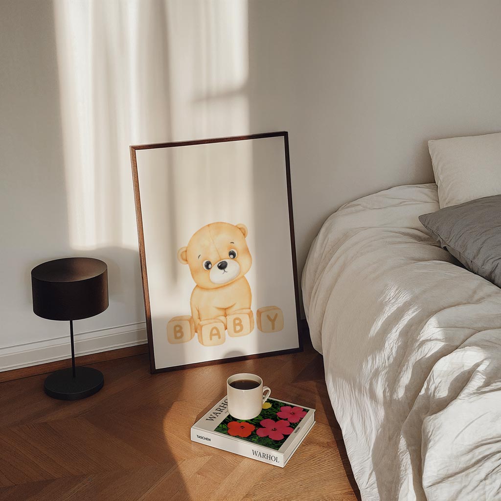 Schattige Beer Baby Poster