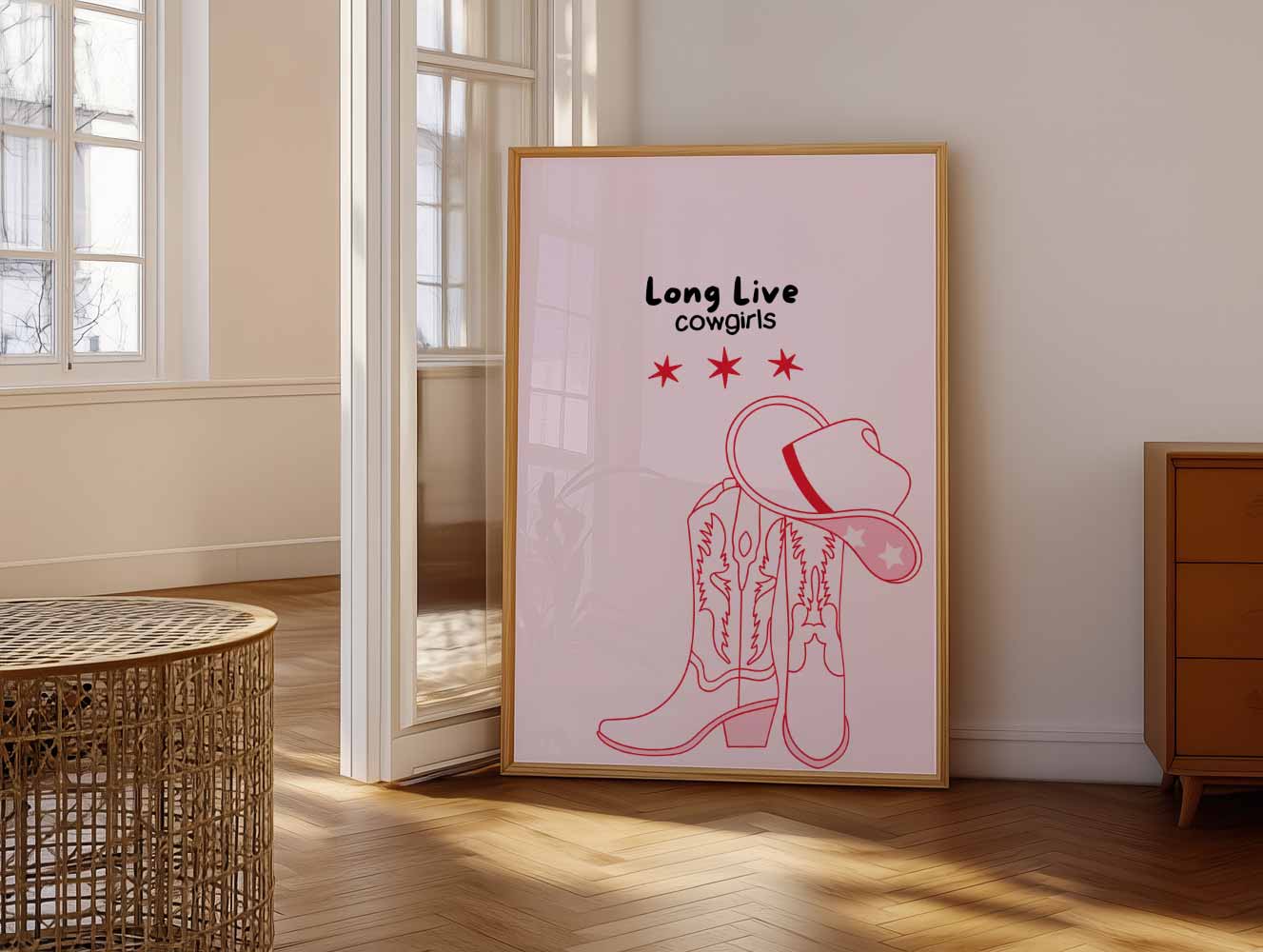 Stoere Cowgirl Poster