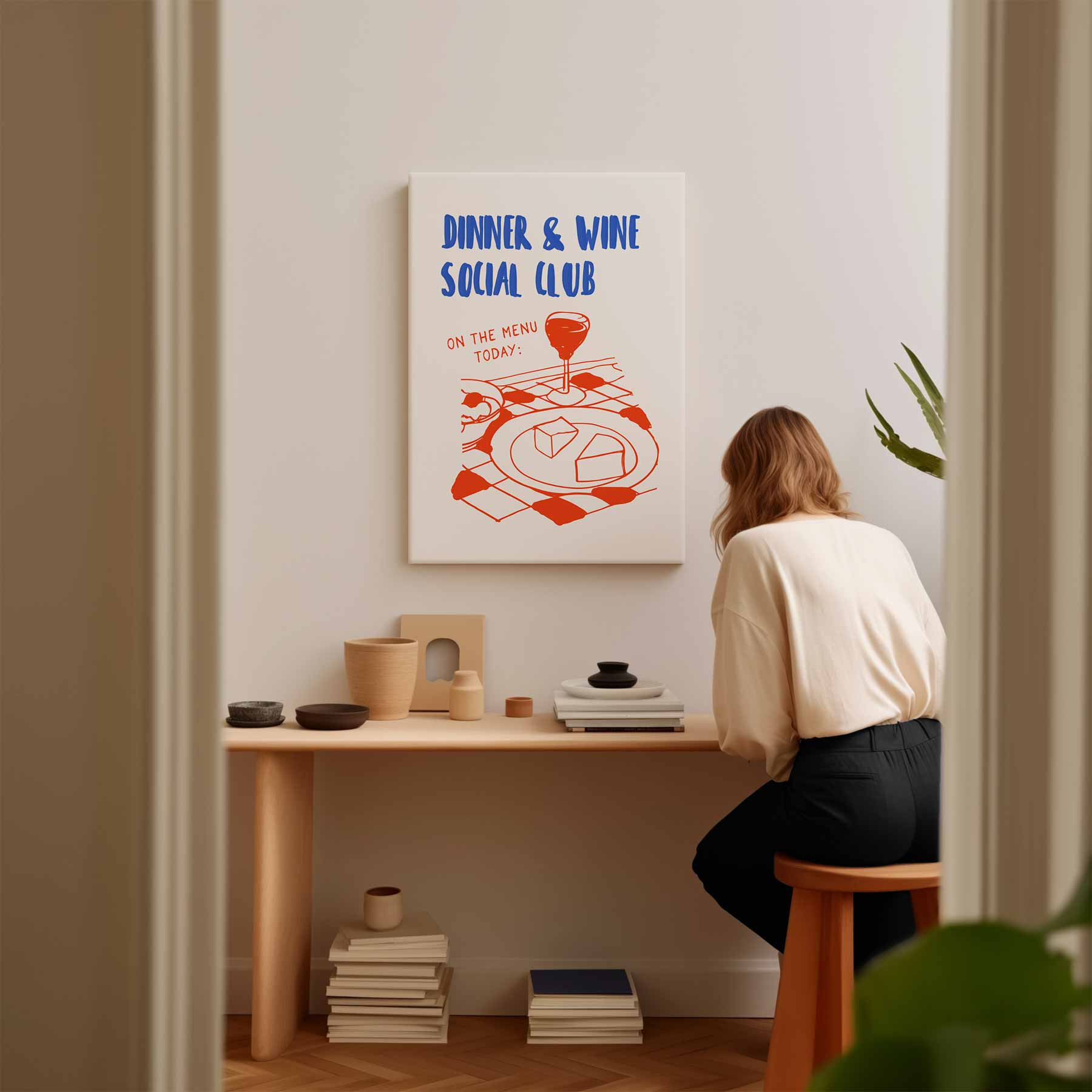 Dinner & Wine Social Club Poster