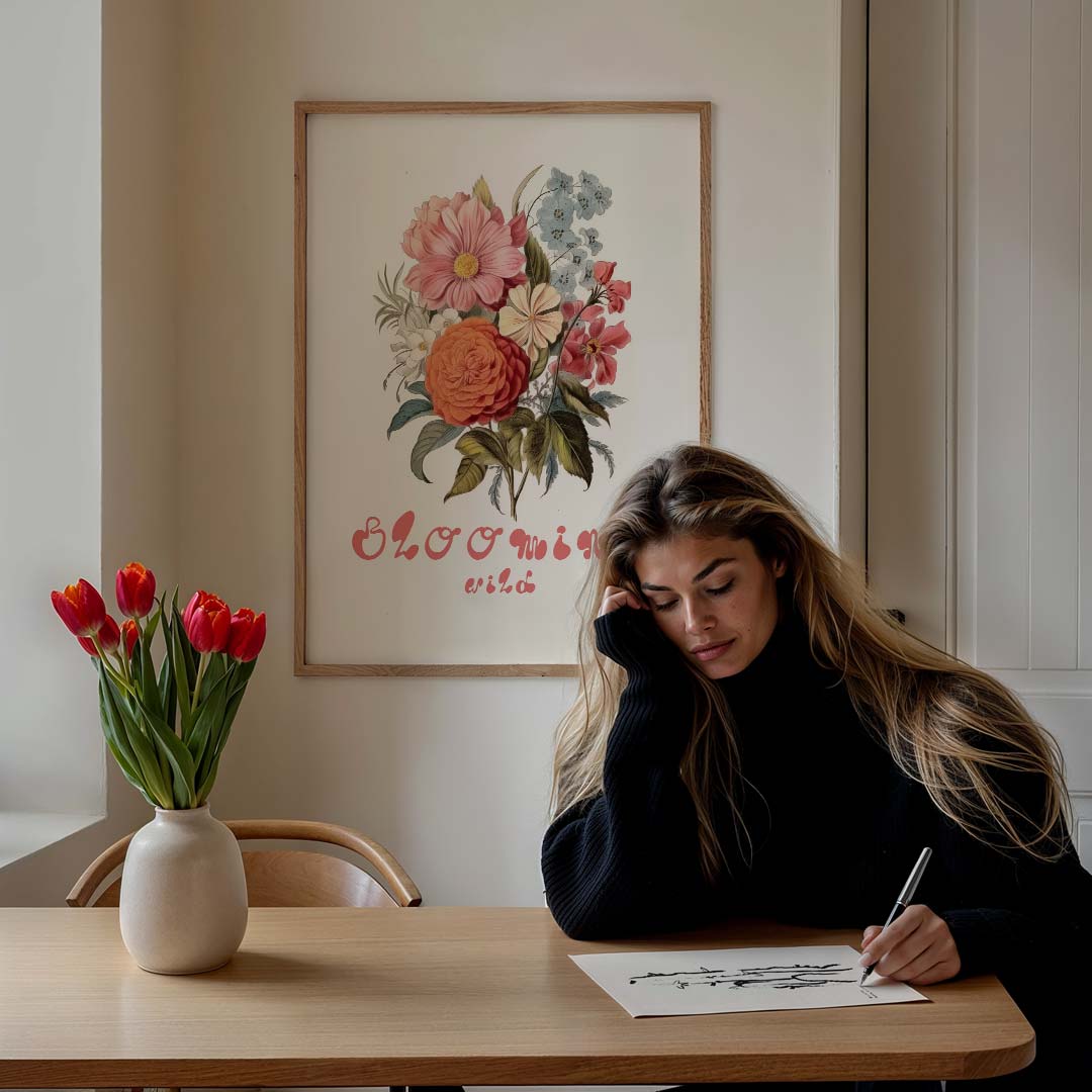 Bloeiende Wildbloemen Poster-WallArtistic