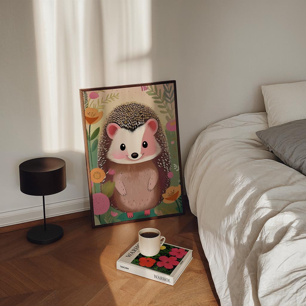Schattige Egel Tuinposter