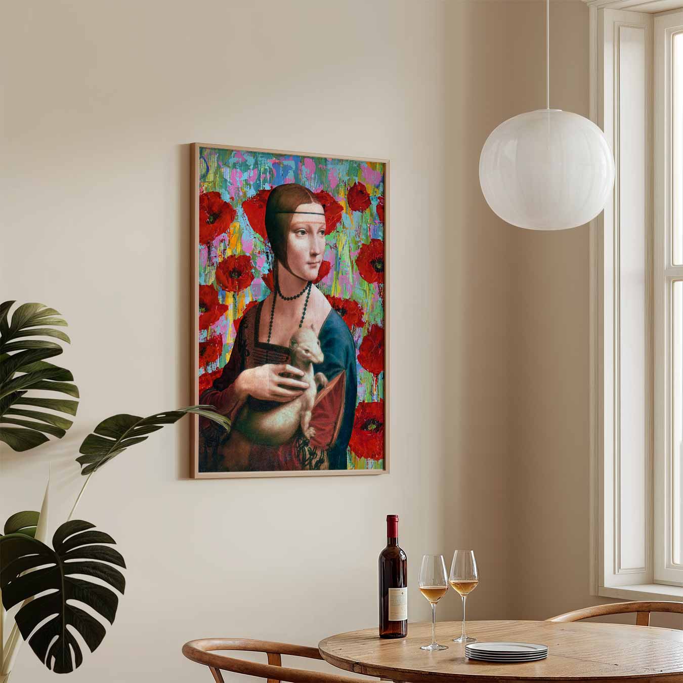 Vrolijke Renaissance Popart Poster