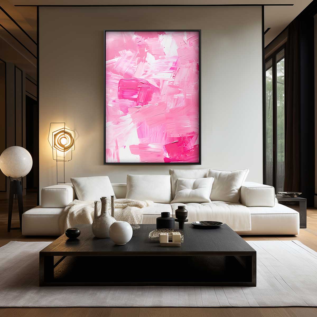 Roze Dromen Kunstwerk-canvas-dibond-plexiglas-wanddecoratie-WallArtistic