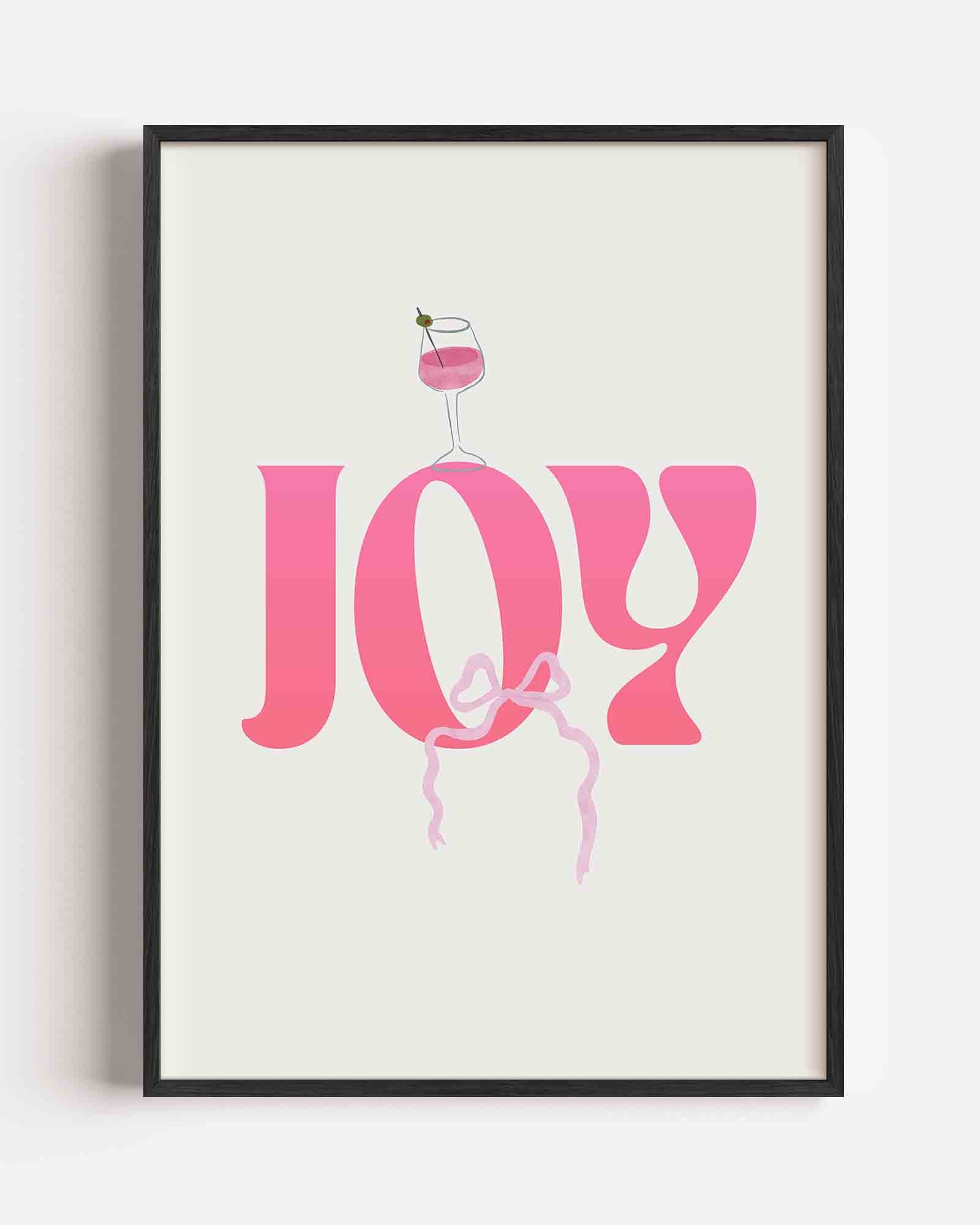 Joy roze letters Poster