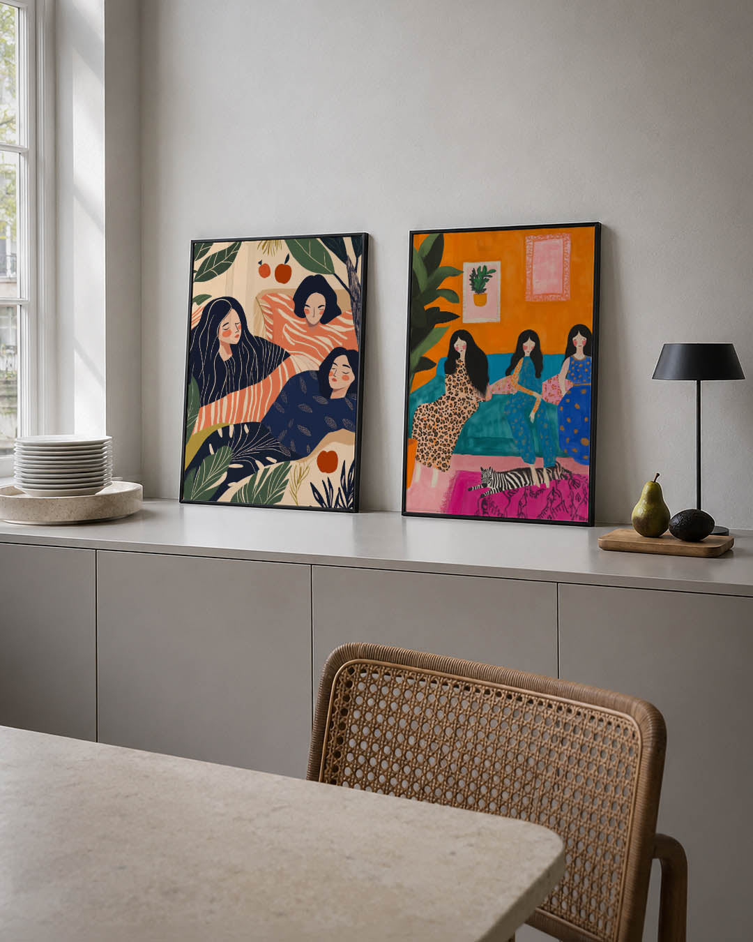 Vormen en vlakken Posterset