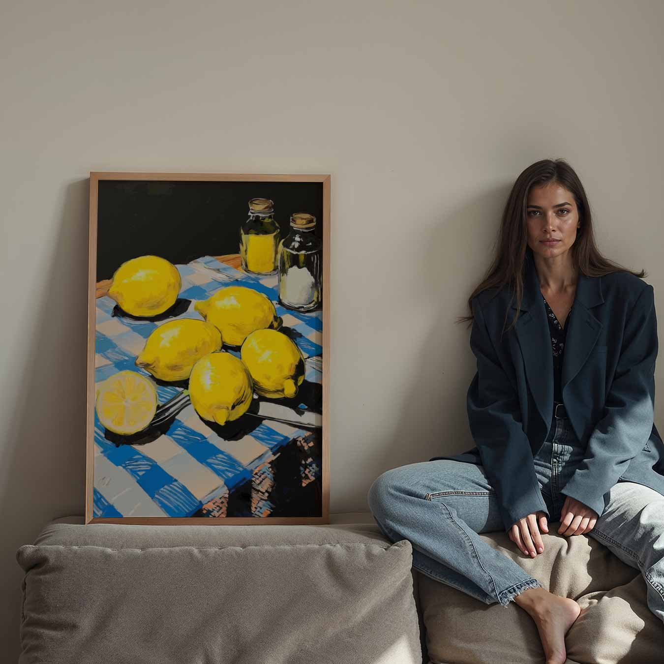 Citroenen en kleurenpracht poster-WallArtistic