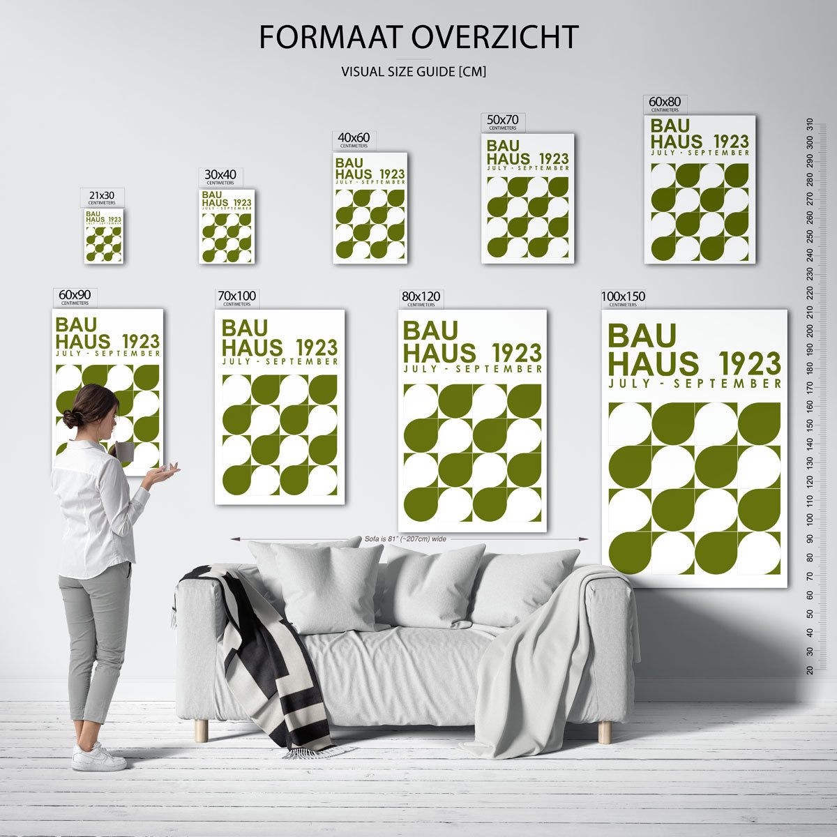 Vormritme en kleur Poster