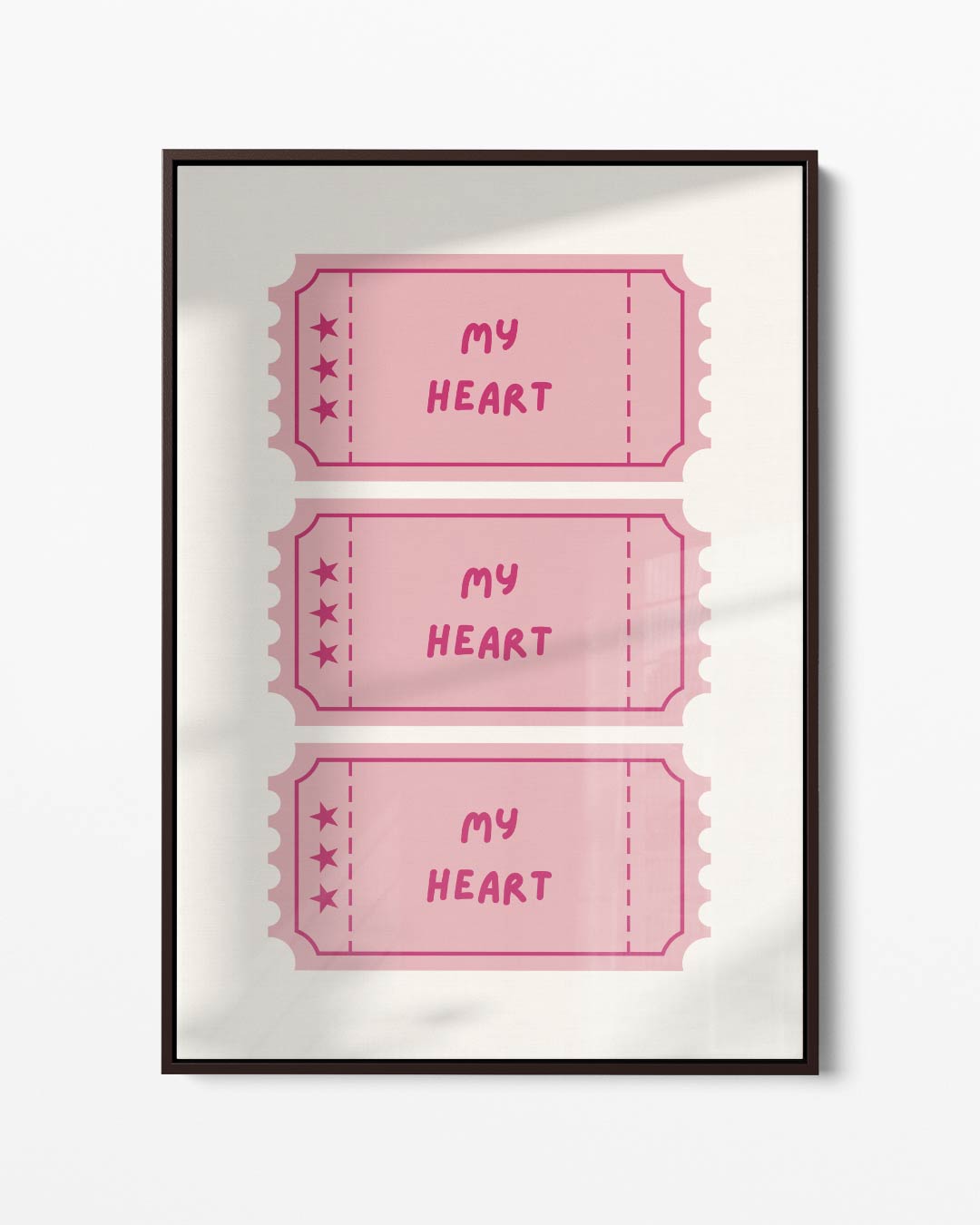 Mijn Hart Toegangskaartjes Kunstwerk-canvas-dibond-plexiglas-wanddecoratie-WallArtistic