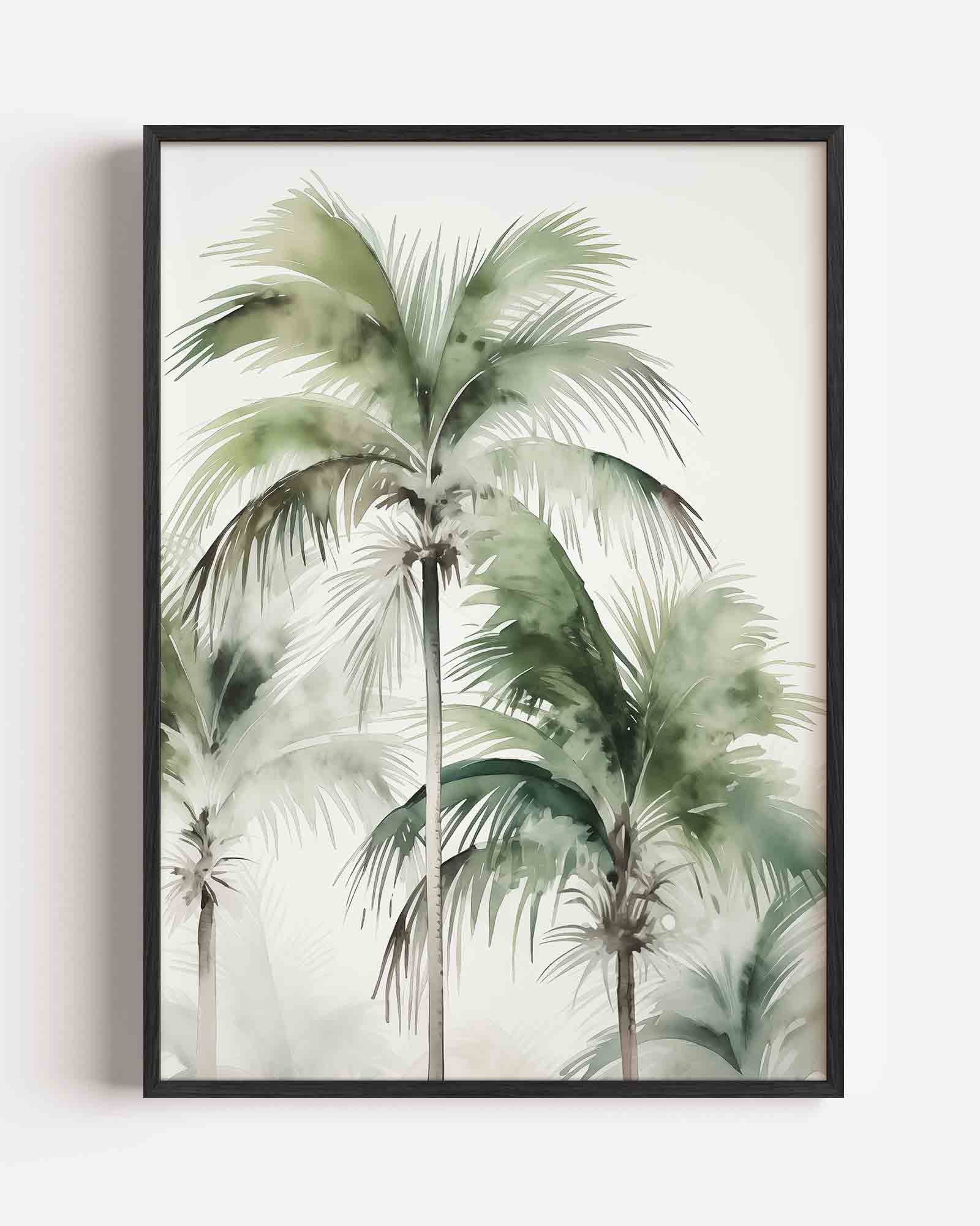 Tropische palmbomen Poster