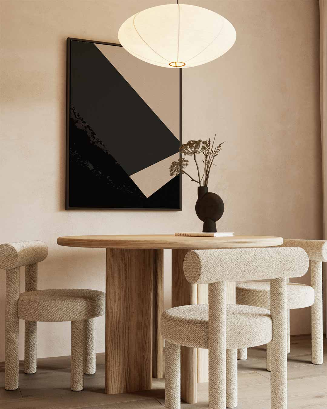 Abstracte Geometrische Compositie Kunstwerk-canvas-dibond-plexiglas-wanddecoratie-WallArtistic