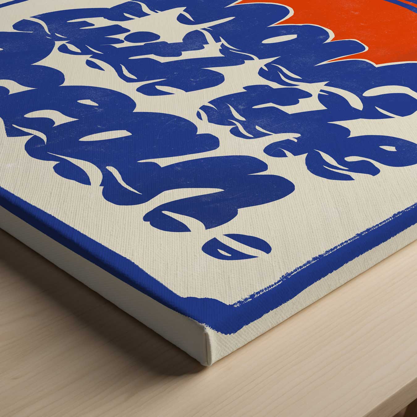 Dans met de Golven Kunstwerk-canvas-dibond-plexiglas-wanddecoratie-WallArtistic