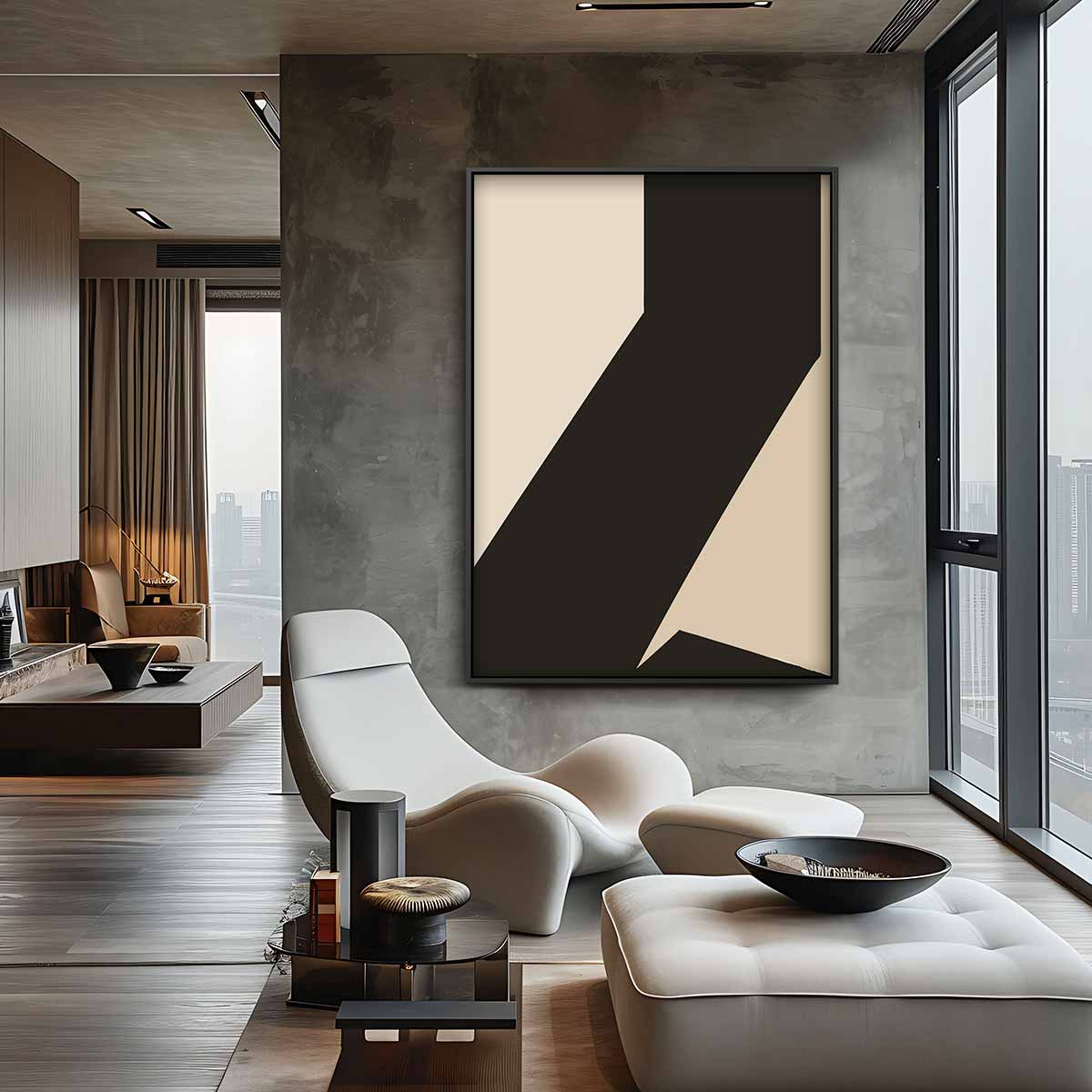 Geometrische Schoonheid Kunstwerk-canvas-dibond-plexiglas-wanddecoratie-WallArtistic