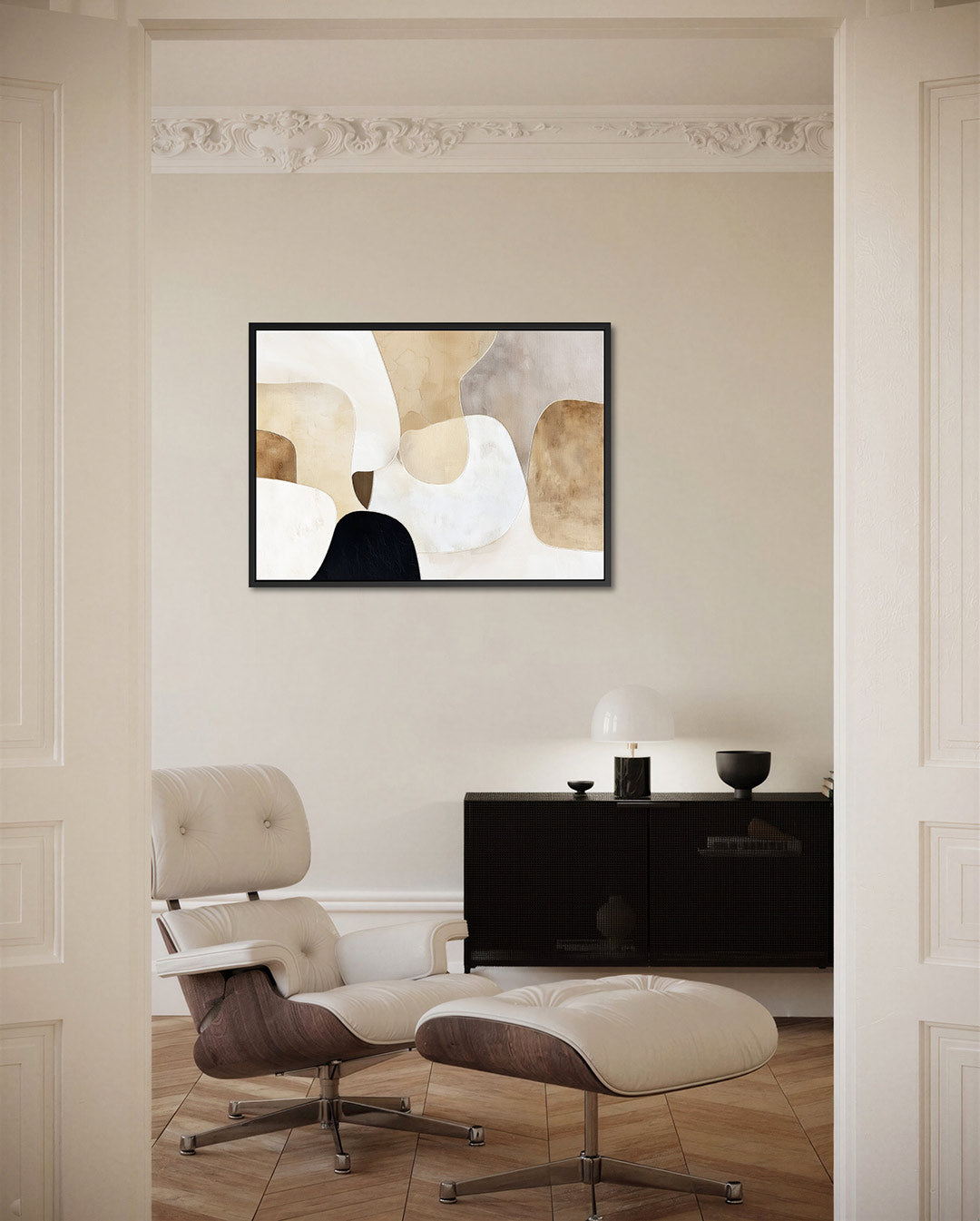 Organische vormen compositie Kunstwerk