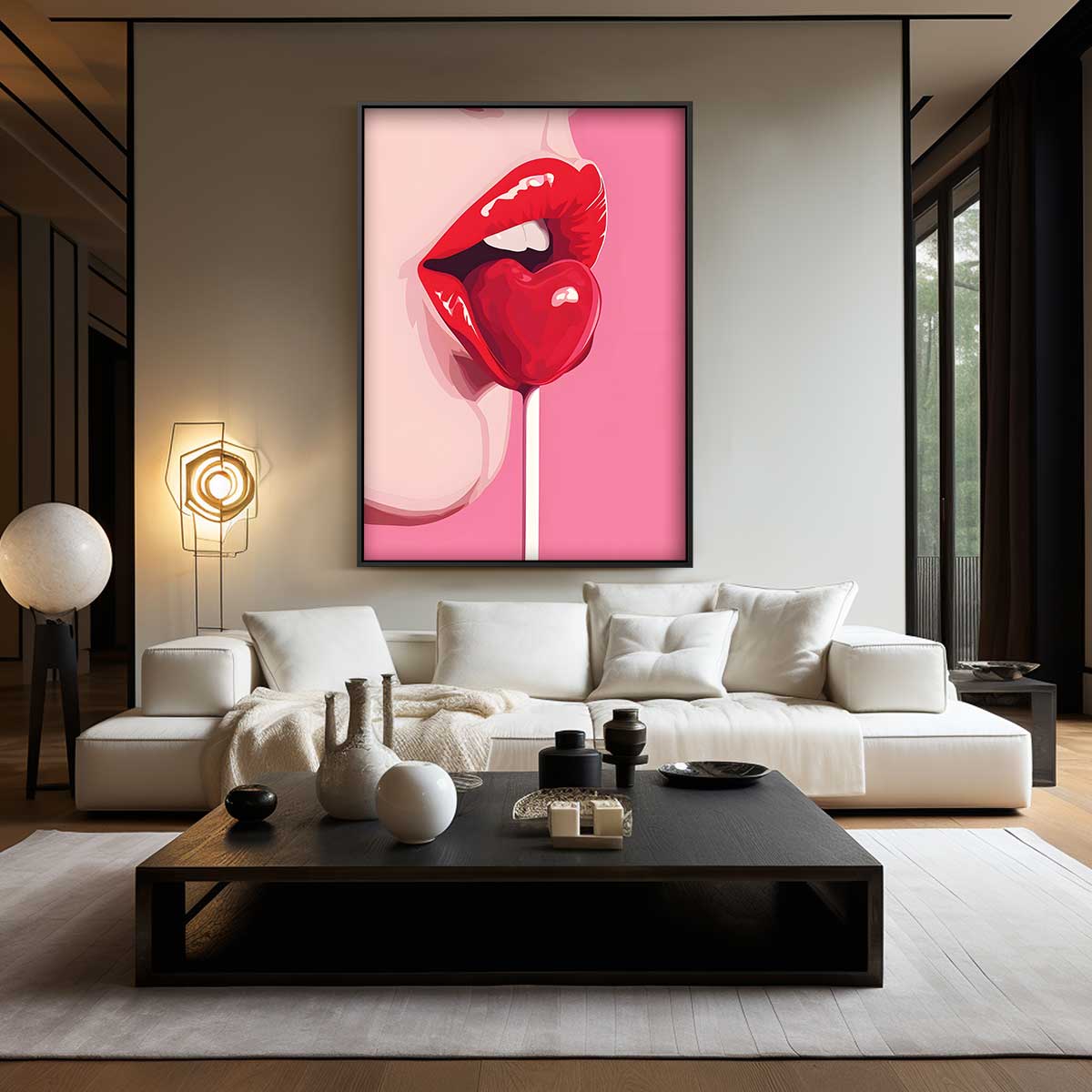 Sweet Temptation Pop Art Kunstwerk-canvas-dibond-plexiglas-wanddecoratie-WallArtistic