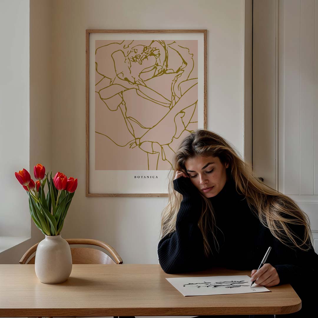 Elegant Botanica Kunstposter-WallArtistic