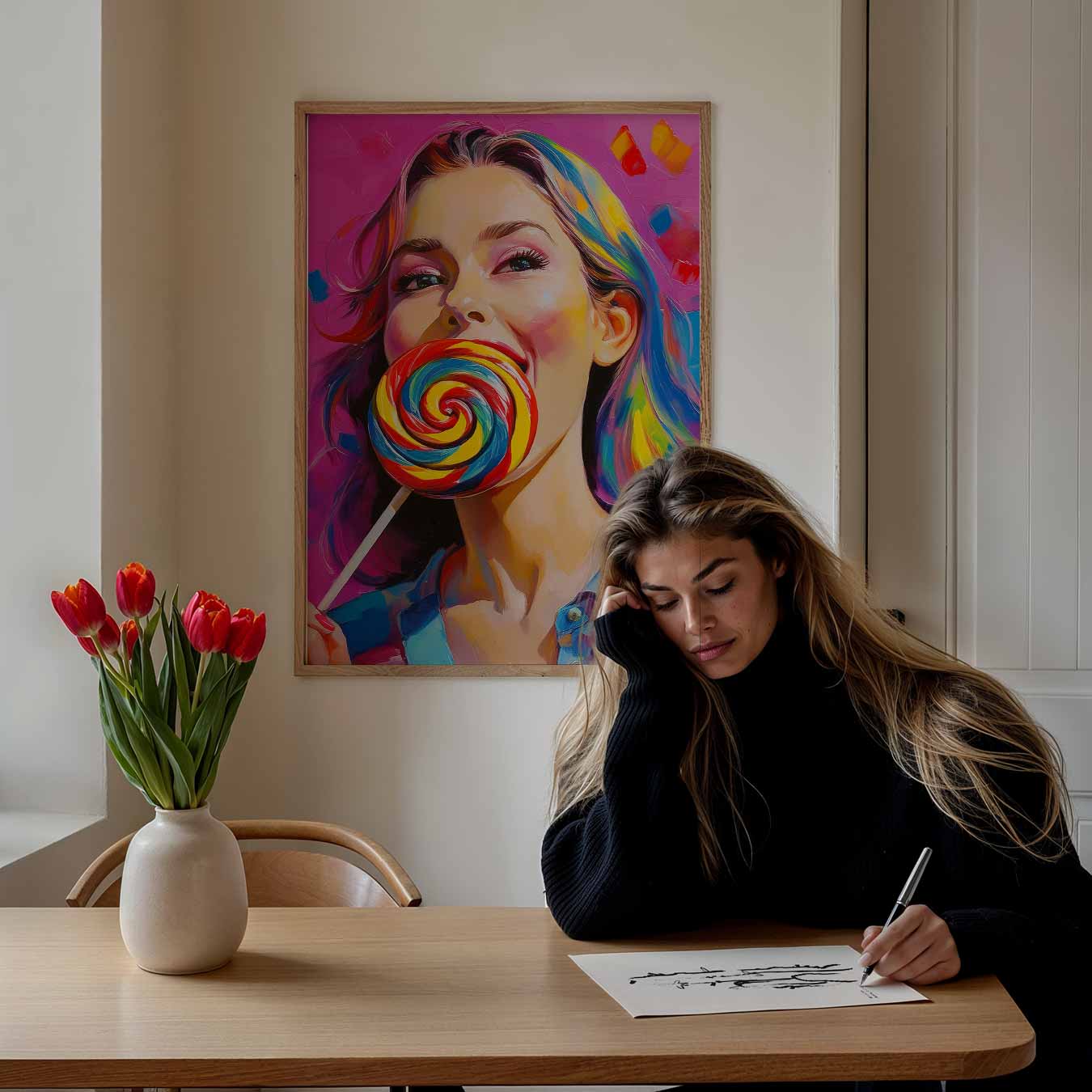 Kleurrijke Lolly Droom Poster-WallArtistic