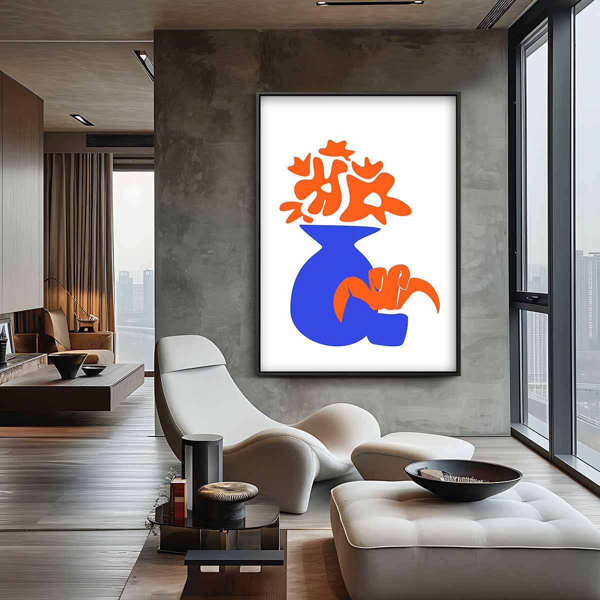 Moderne Bloemenpracht Kunstwerk-canvas-dibond-plexiglas-wanddecoratie-WallArtistic