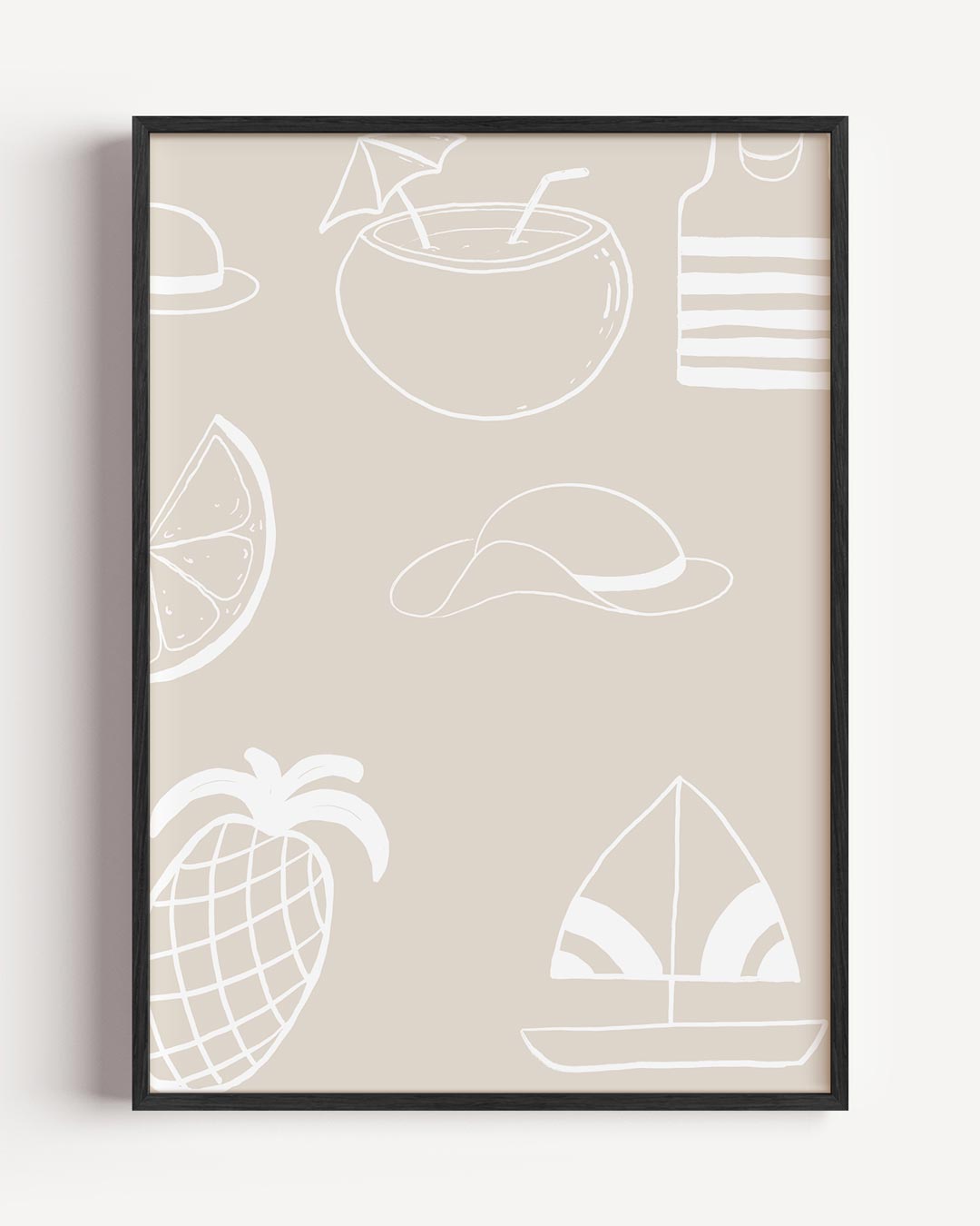 Zomerse Strandvibes Poster-WallArtistic