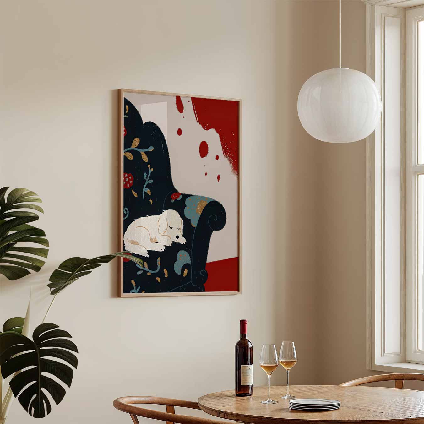Schattige Slaapplek Poster