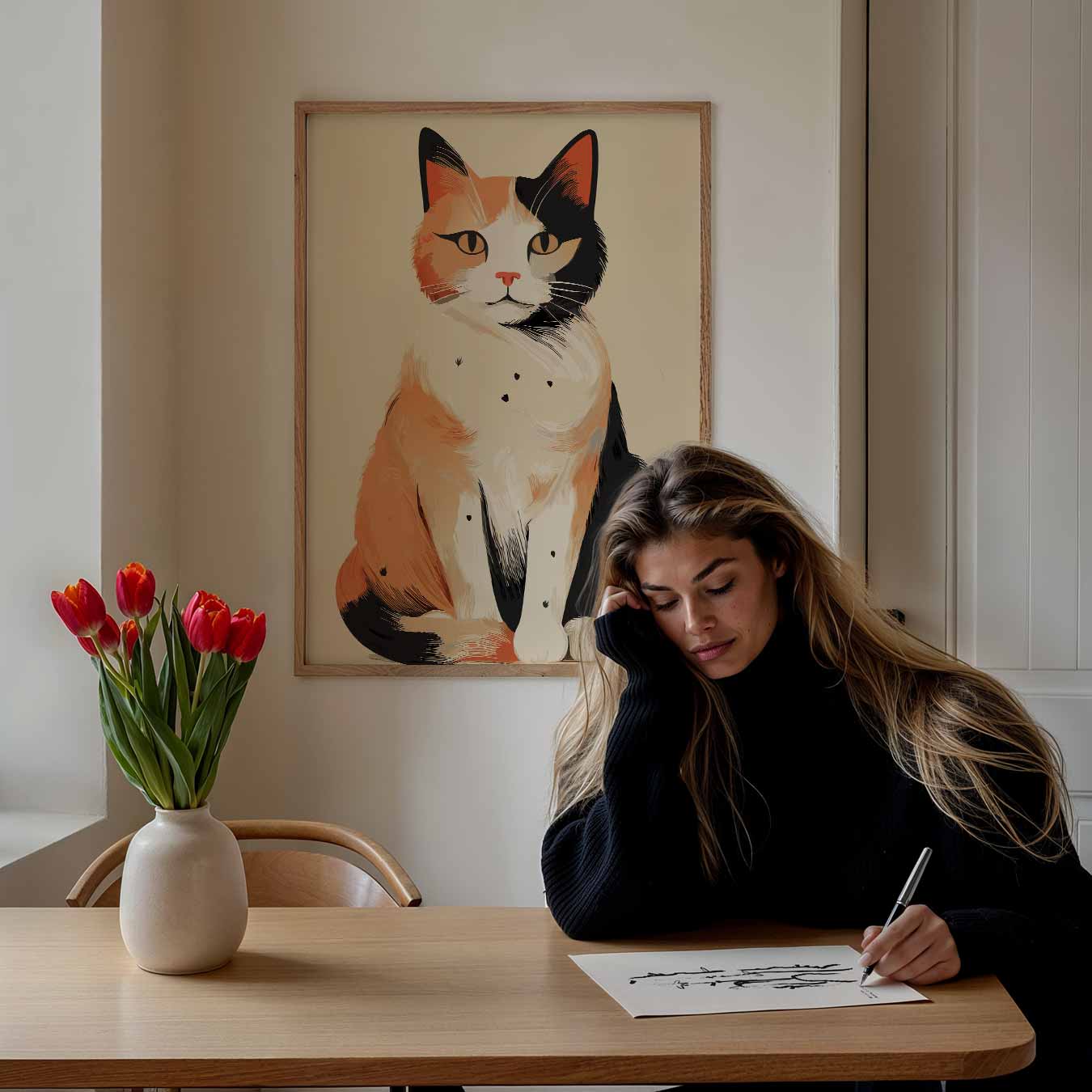 Stijlvolle Kattenposter