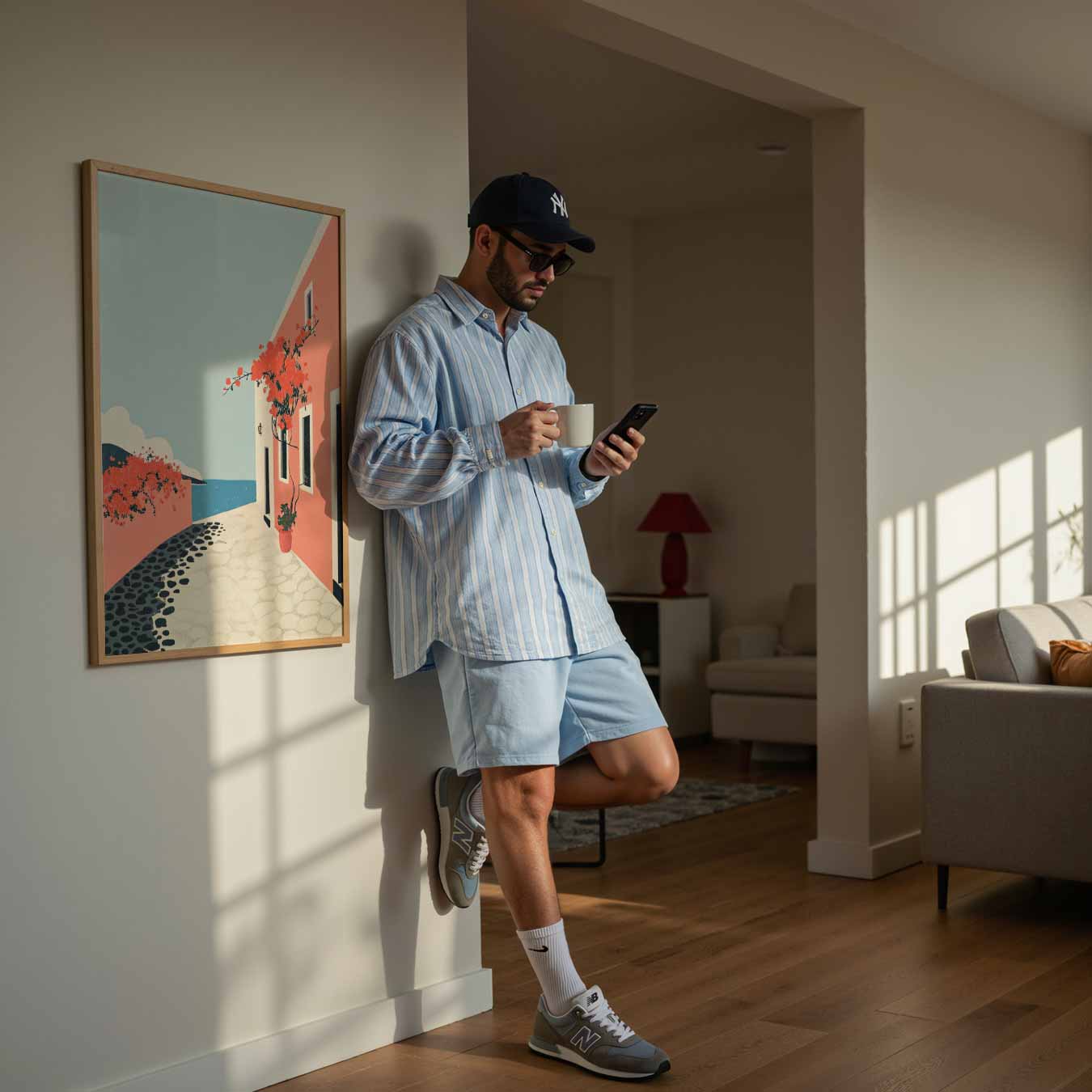 Zomerse Dag aan de Kust Poster-WallArtistic