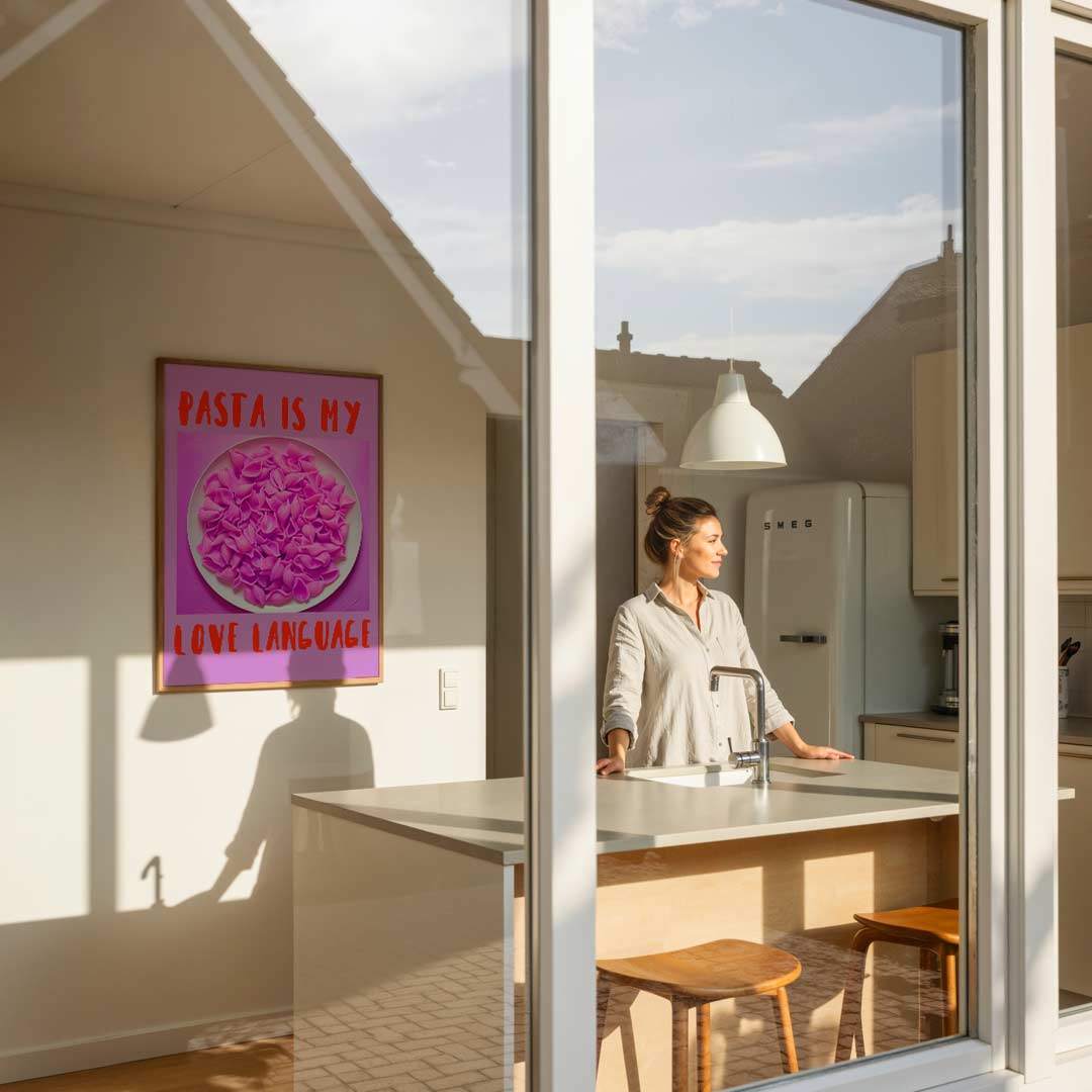 Pasta Love Language Poster-WallArtistic