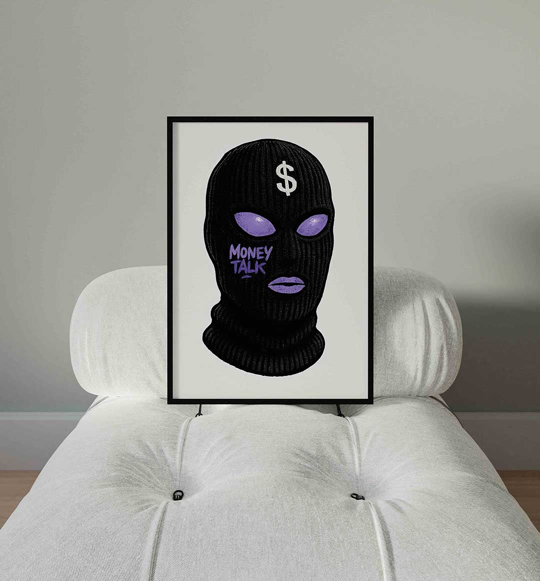 Zwarte bivakmuts Poster