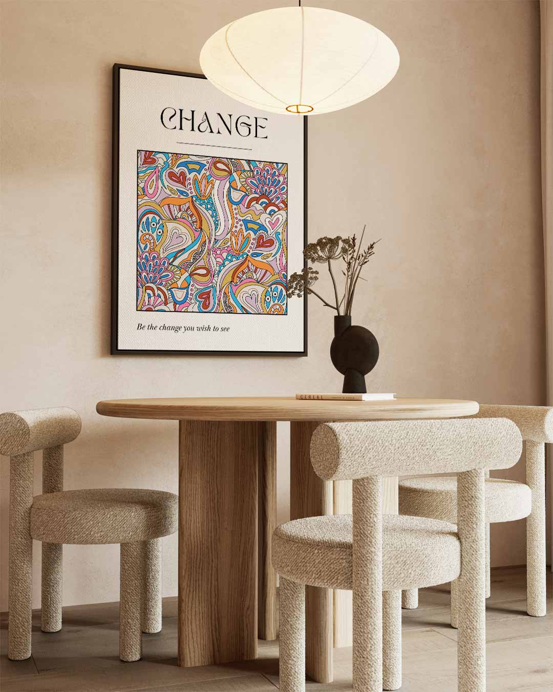 Kleurrijke Droomlandschap Kunstwerk-canvas-dibond-plexiglas-wanddecoratie-WallArtistic