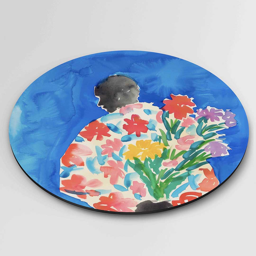 Bloemenfiguur Muurcirkel