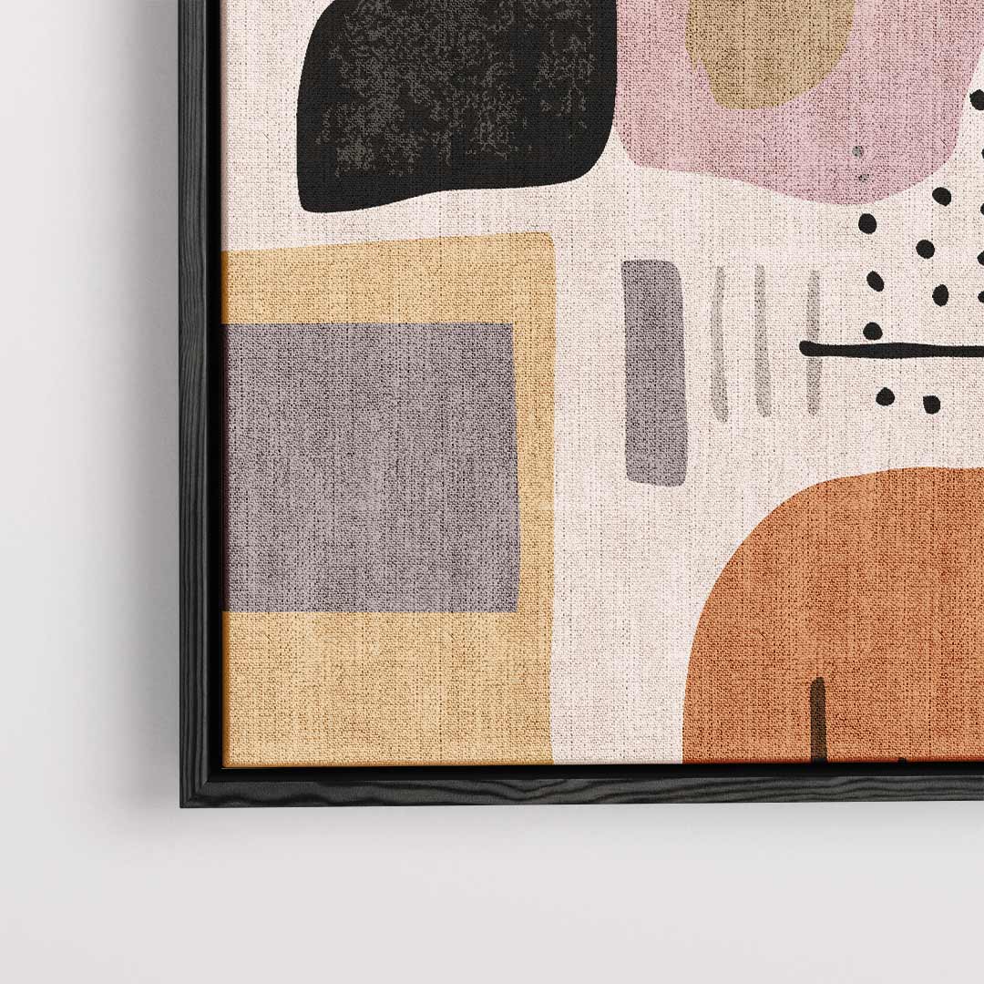 Abstracte Bruine Harmonie Kunstwerk-canvas-dibond-plexiglas-wanddecoratie-WallArtistic