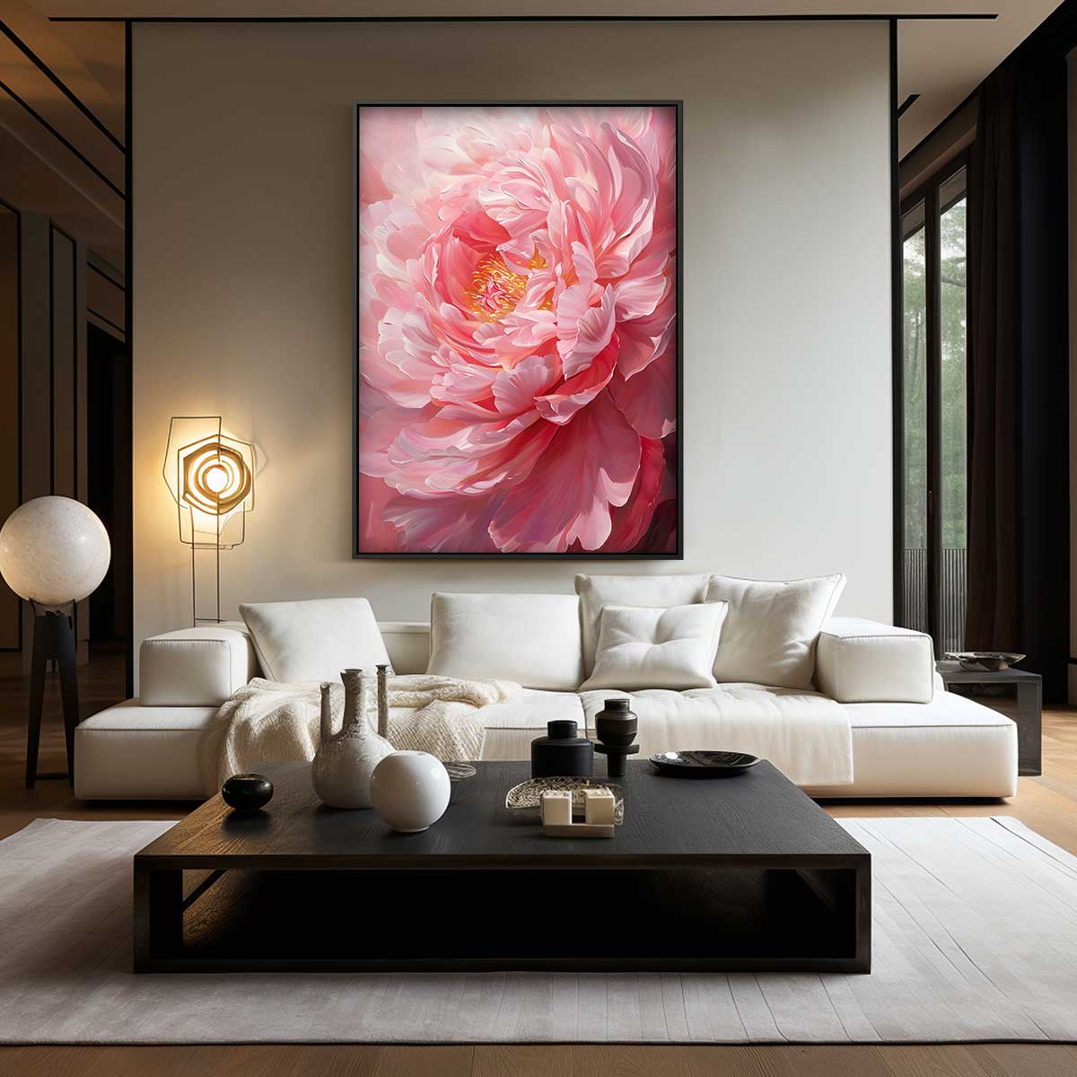 Bloeiende Elegantie Kunstwerk-canvas-dibond-plexiglas-wanddecoratie-WallArtistic