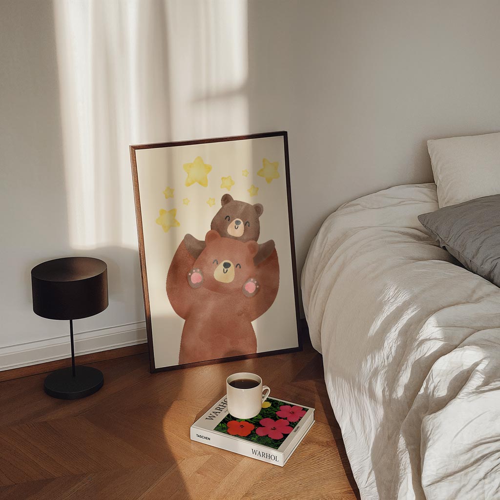 Beren met Sterren Poster-WallArtistic