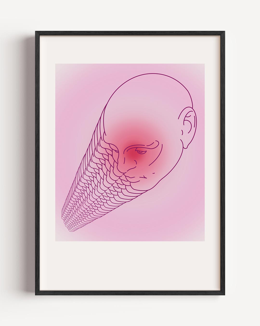 Dromerige Gezichtsillusie Poster-WallArtistic